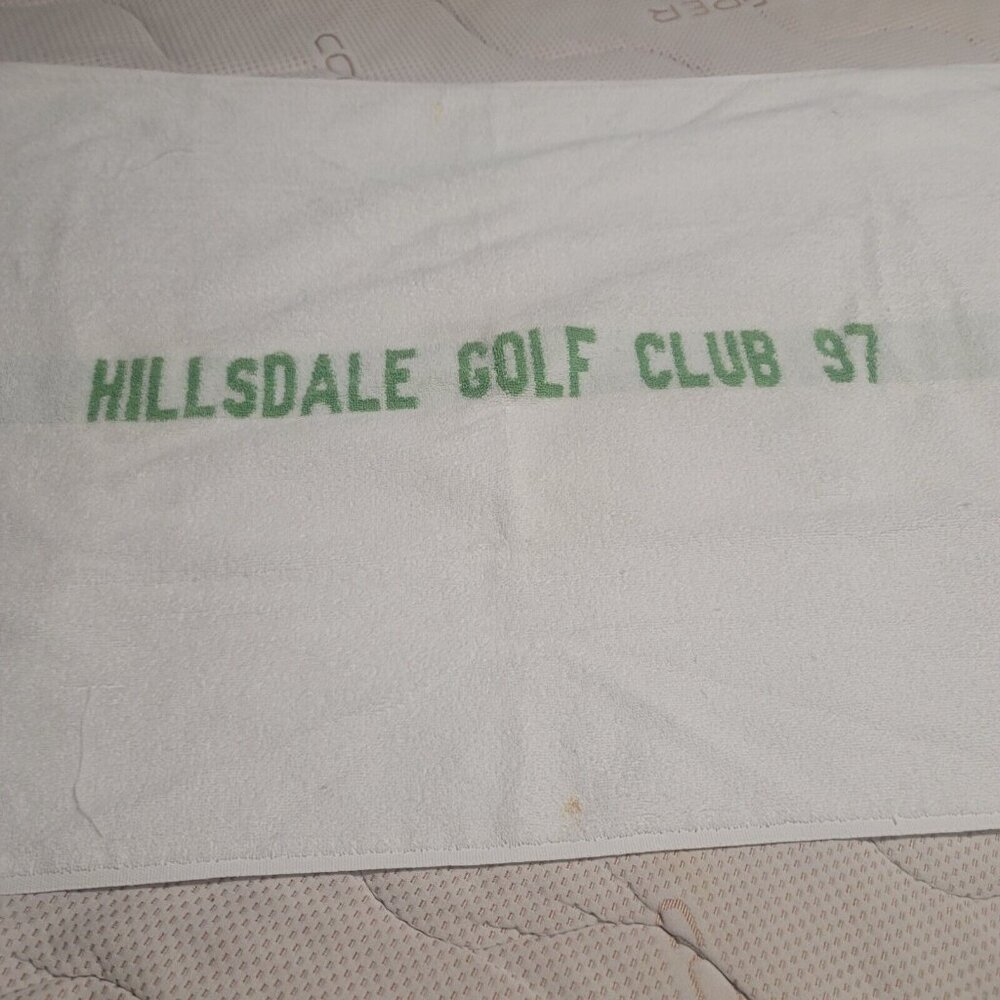 Hillsdale Golf Club 97 Beach Towel Large 27 X 50" Dundee Made in USA